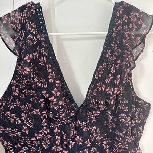 Lulu’s floor length wedding guest dress